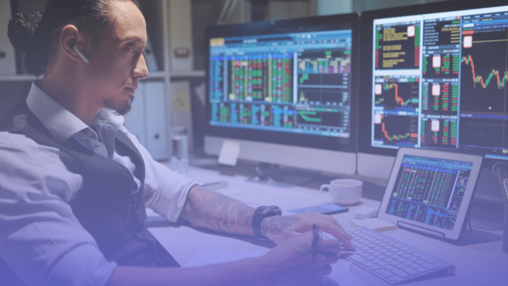 proprietary trading trader reviewing trades