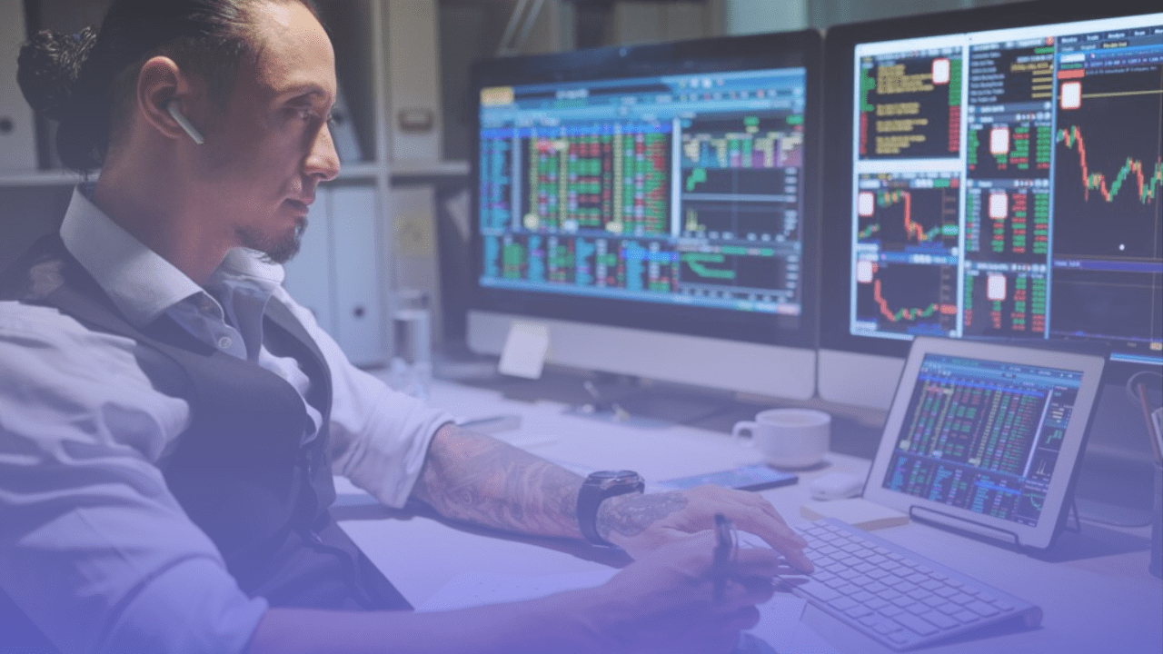 proprietary trading trader reviewing trades