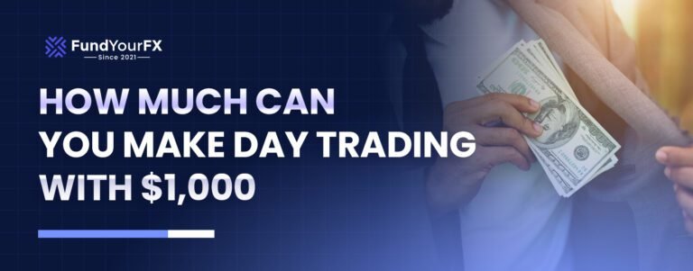 how much can you make day trading with $1000